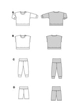 Patron Burda kids n°9186 : Ensemble