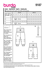 Patron Burda kids n°9187 : Pantalon