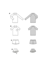 Patron Burda kids n°9192 : Maillot de bain
