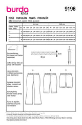 Patron Burda kids n°9196 : Pantalon
