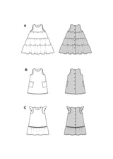 Patron Burda kids n°9197 : Robe