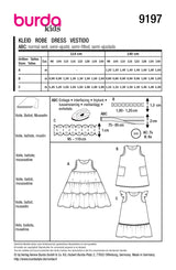 Patron Burda kids n°9197 : Robe