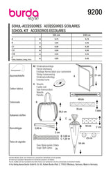 Burda Boss N ° 9200: Accesorios escolares