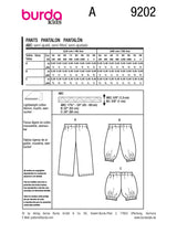 Burda Kids boss n ° 9202: pants