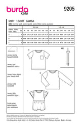 Burda Kids boss n ° 9205: T-shirt