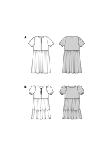 Patron Burda kids n°9212 : Robe