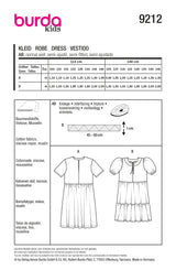 Patron Burda kids n°9212 : Robe