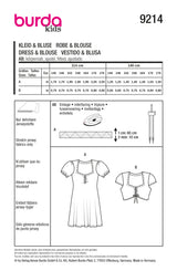 Burda Kids Boss N ° 9214: Vestido y blusa