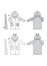 Patron Burda Enfant n°9219 : Peignoir