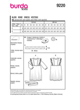 Patron Burda Enfant n°9220 : Robe