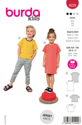 Patron Burda Enfant n°9229 : Robe & T-Shirt