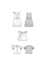 Patron Burda Enfant n°9230 : Robe folklore
