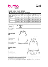 Burda children's boss n ° 9238: dress