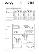 Patron Burda n°9358: Robe fluide et culotte