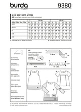 Patron N°9380 Burda : Robe enfant
