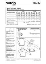Patron n°9407 : Sweat-shirt