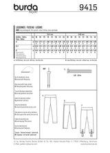 Patron n°9415 : Leggings enfants