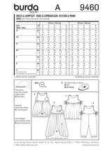 Patron n°9460 : Robe et Combinaison
