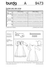 Patron n°9473 : Déguisement Robe historique Enfants