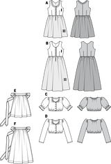Patron n°9509 : Robe folklore pour fille