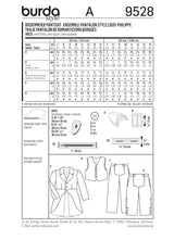 Patron n°9528 : Ensemble Pantalon style Louis Philippe