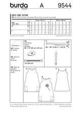 Patron n°9544 : Robe pour fille