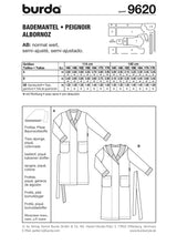 Patron n°9620 : Peignoir enfants