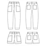 Patron de Couture pantalon et short femme BERLIN