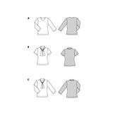 Patron Burda n°5689 : T-shirt