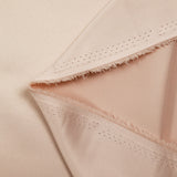 Satin polyester uni Inès beige rosé