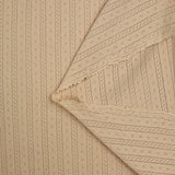 Jersey pointelle 100% coton beige