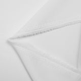 Satin polyester uni Inès blanc