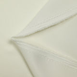 Satin polyester uni Inès blanc cassé