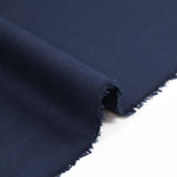Coton tissé teint bleu marine