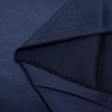 Satin polyester uni Inès bleu marine