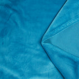 Turquoise very soft velvet jersey