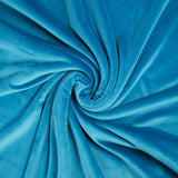 Turquoise very soft velvet jersey