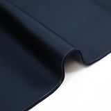 Satin duchesse double face polycoton bleu marine
