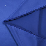 Satin polyester uni Inès bleu roi