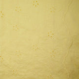 Broderie anglaise festonnée jaune pâle
