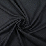 Tissu tailleur laine et cachemire à carreaux bleu fond gris anthracite