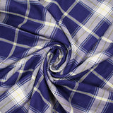 Coton tissé-teint carreaux lurex doré fond bleu marine