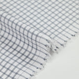 Popeline polycoton jacquard Paul à carreaux noir