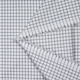 Popeline polycoton jacquard Paul à carreaux noir