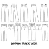 Patron de couture Pantalon et short CESAR