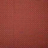 Popeline de coton imprimée mosaïque fond brique