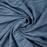 Voile de coton froissé bleu