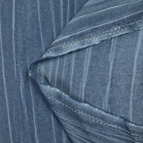 Voile de coton froissé bleu