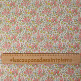Coton liberty ® Daisy Annabel corail au mètre