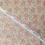 Coton liberty ® Daisy Annabel corail au mètre